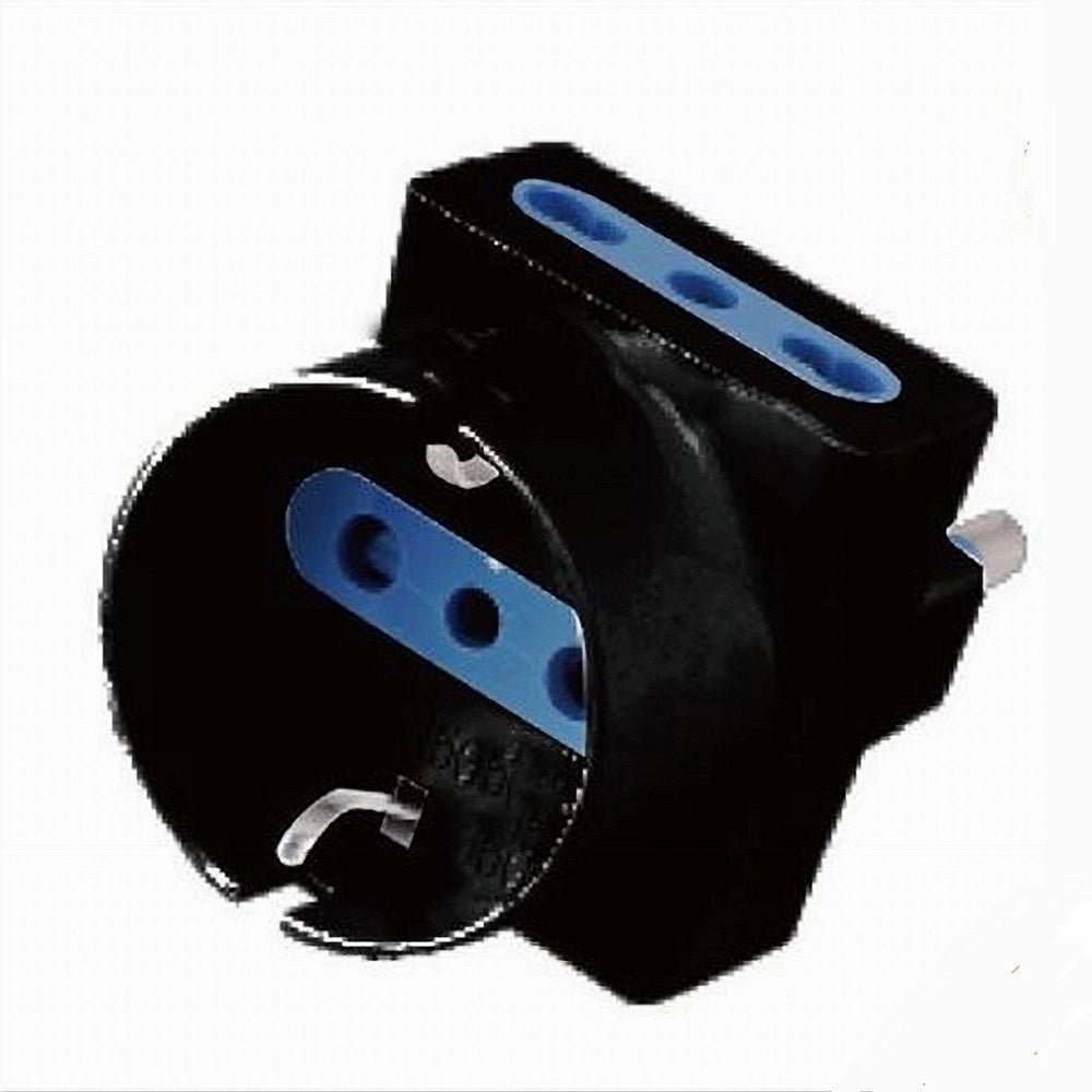 Trade Shop - Adattatore Spina 16a 2p+t 1 Presa Ita 10a/schuko 16a 2 Prese Bipasso 10/16a 83049 -