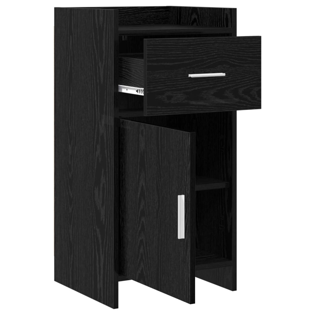 Credenza Rovere Nero 40 x 36 x 80 cm Legno ingegnerizzato 8011084