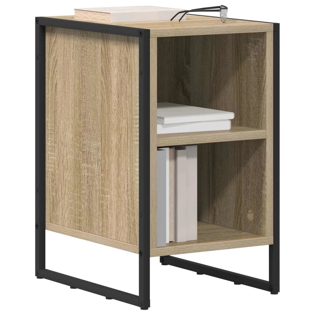 Comodino-Tavolino da notte Sonoma 39.5 x 30 x 50 cm Legno multistrato