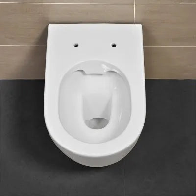 Wc filomuro Rimless in ceramica bianco lucido serie Tokyo