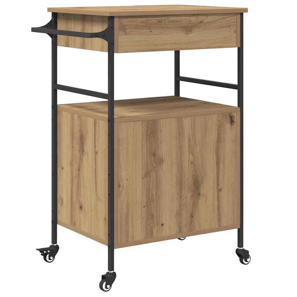 Carrello da Cucina Rovere artigianale 56 x 43 x 89,5 cm CFW6908255