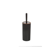 Porta scopino bagno in plastica nera design moderno Linea London Feridras