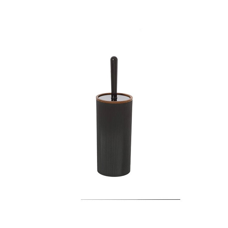 Porta scopino bagno in plastica nera design moderno Linea London Feridras