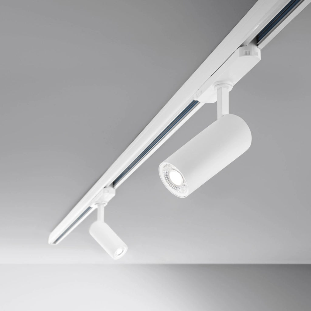 PROIETTORE A BINARIO LED JET 30DA BIANCO 30W 5800LM CCT 3000-4000K 7X15CM