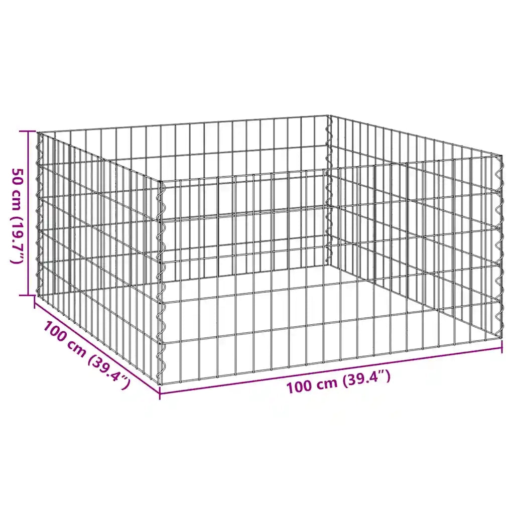 Compostatore Quadrato 100 x 100 x 50 cm Ferro CFW3267925