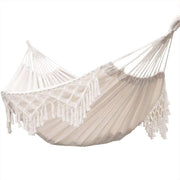 Doppia corda da tenda in cotone - extra grande - frange - 240 x 150 cm