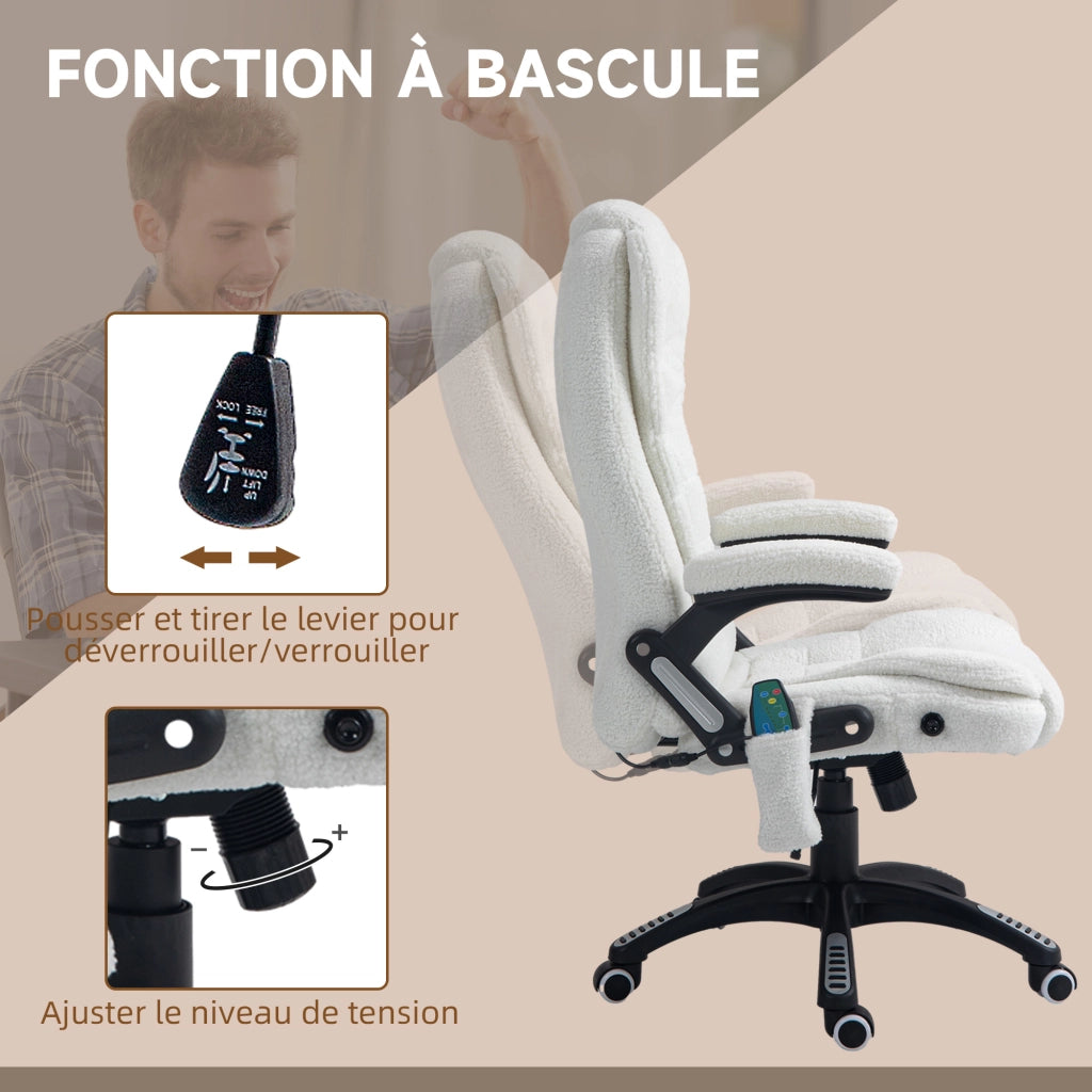 Poltrona massaggiante e riscaldante per ufficio ¨C Minimal ¨C Grigio