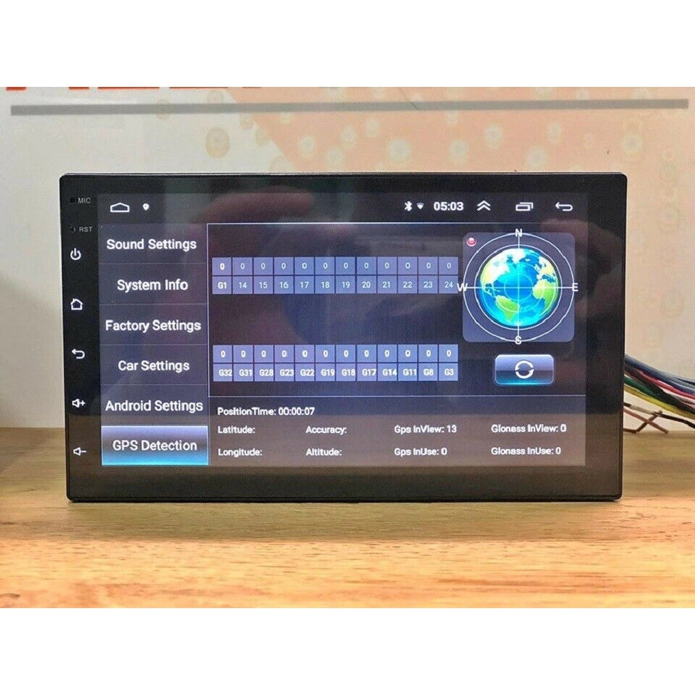 Trade Shop - Autoradio Doppio Din Android 8.1 Navigatore Gps Mirror Link Bluetooth Stereo -