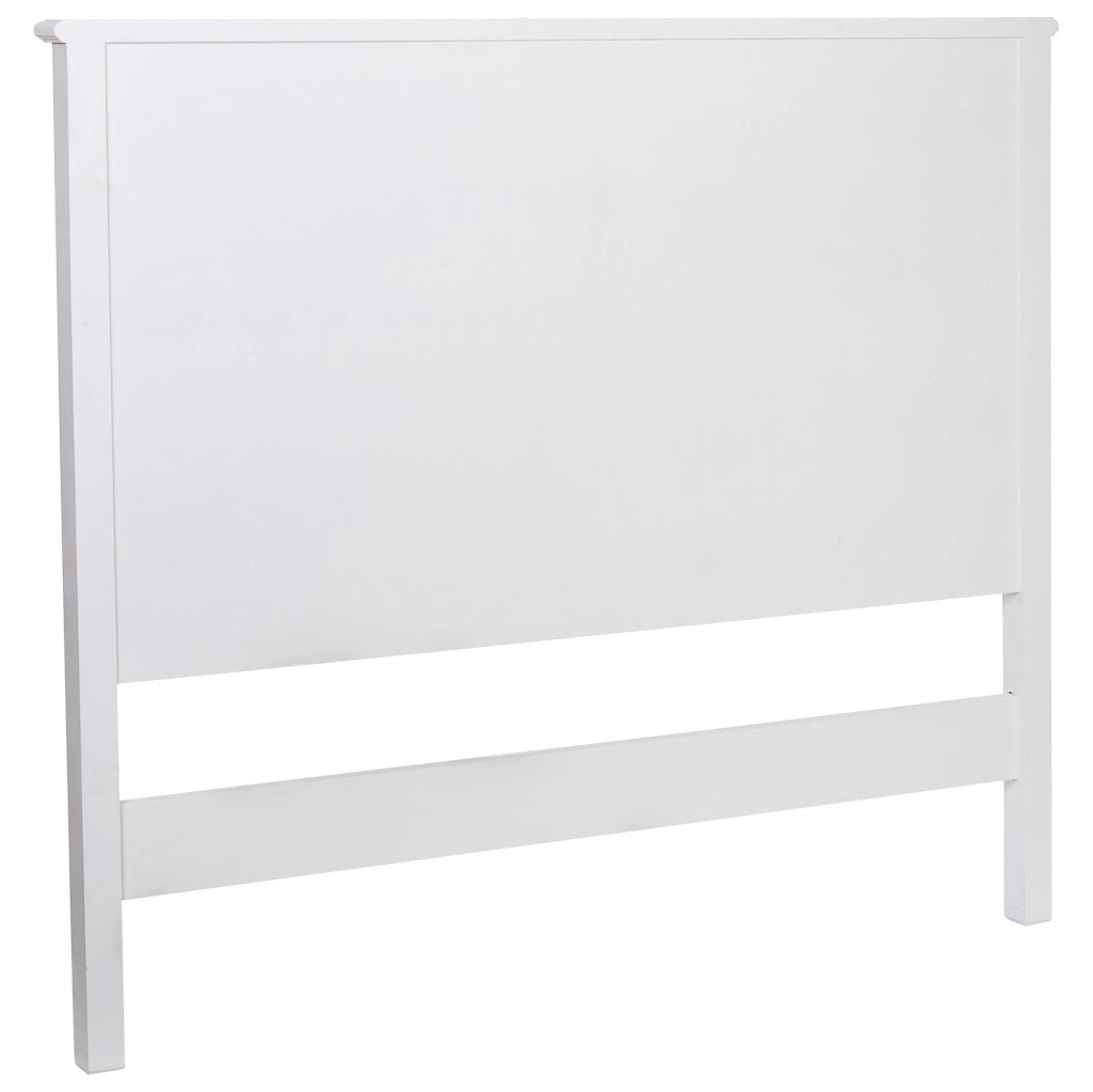 Testiera in legno bianco, 150x6x130h cm