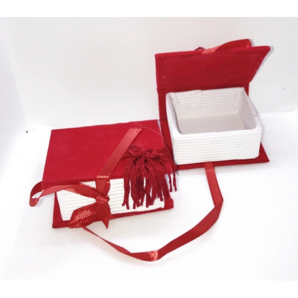 Trade Shop - 2x Scatolino Porta Confetti Per Laurea Bomboniera Libro Rosso Decorazioni Eventi -