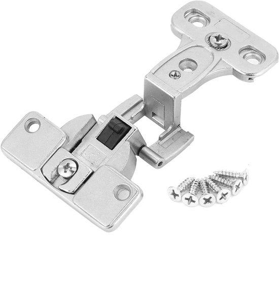 Scharnieri Nascosti per Cucina - Copertura Completa - Acciaio Duraturo - Scharniere per Porta Cucina - Rimovibili - Adatti per Cucine - Disegno Compatto