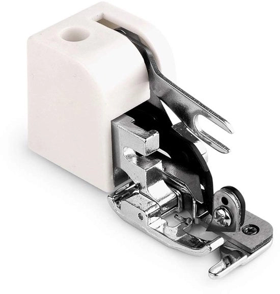Componente di cucito per macchina da cucire a doppia trama - piede per cucire a doppia trama con bassa asse - facile da collegare - piede per cucire e superficie di cucitura. - piede per cucire a doppia trama - modello con bassa asse - 1 pezzo.