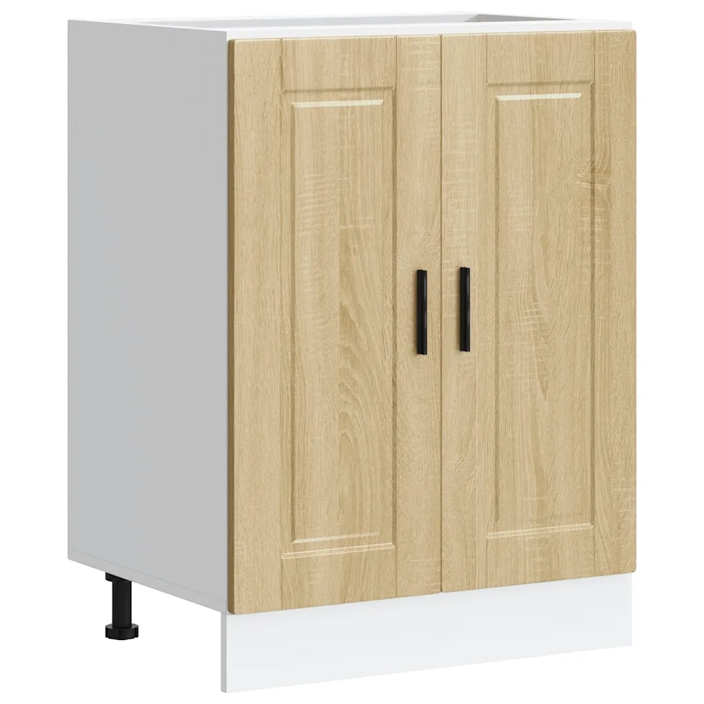 Base da Cucina-Mobile Base da Cucina Porto Rovere Sonoma in Legno Multistrato 498765