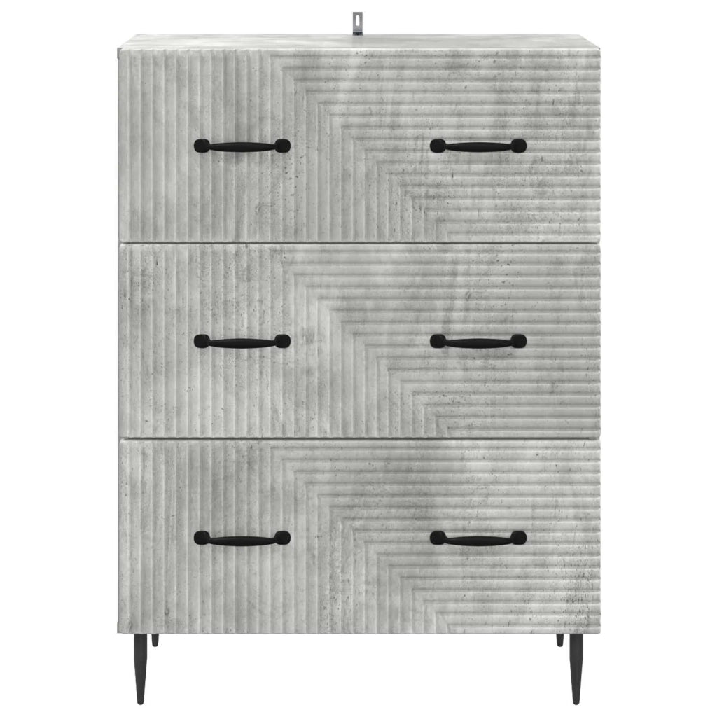 Mobile con Cassetti Grigio Cemento 66 x 34,5 x 89,5 cm 894838