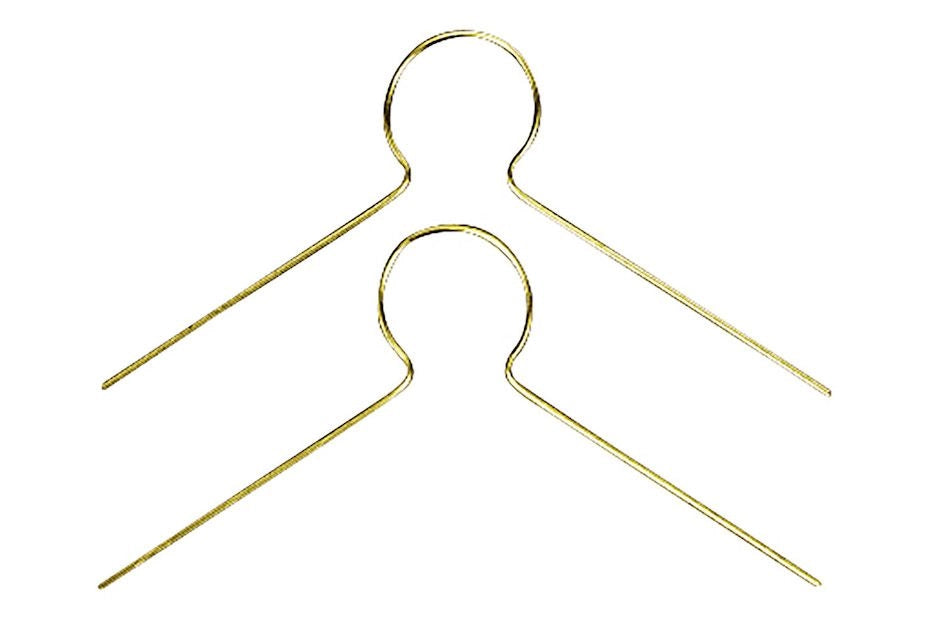 GANCI DECORAZIONI ORO PER SFERE UOVA PALLINE E ADDOBBI RAYHER 25 PEZZI
