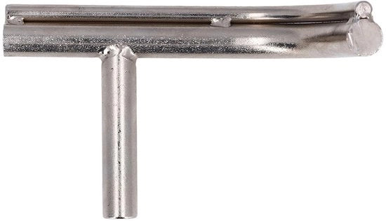 Supporto per attrezzi curvo - banco a forma di curva - in legno - resistente alle abrasioni - in acciaio inossidabile - disegno curvo unico - diametro asse 16 mm