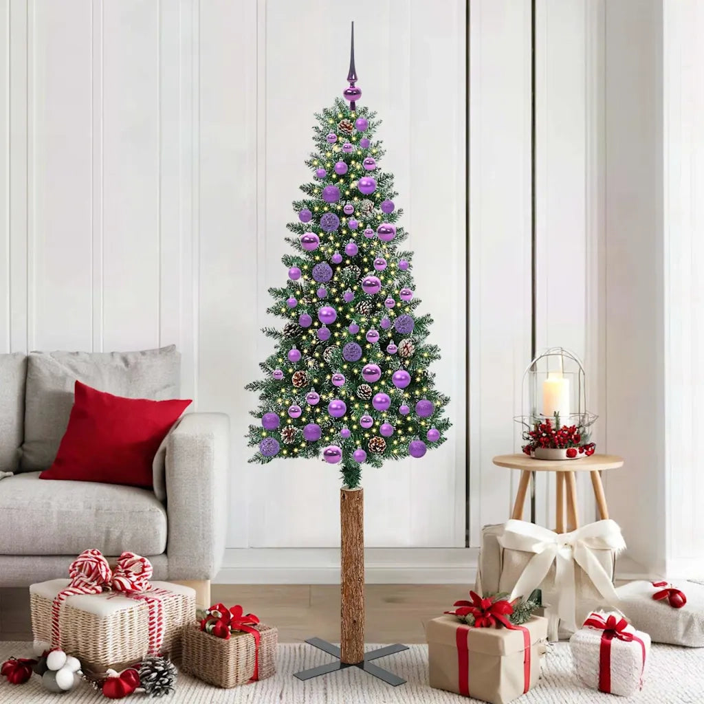 Albero di Natale | Decorazioni natalizie snodato con 300 LED con supporto Verde 180 cm