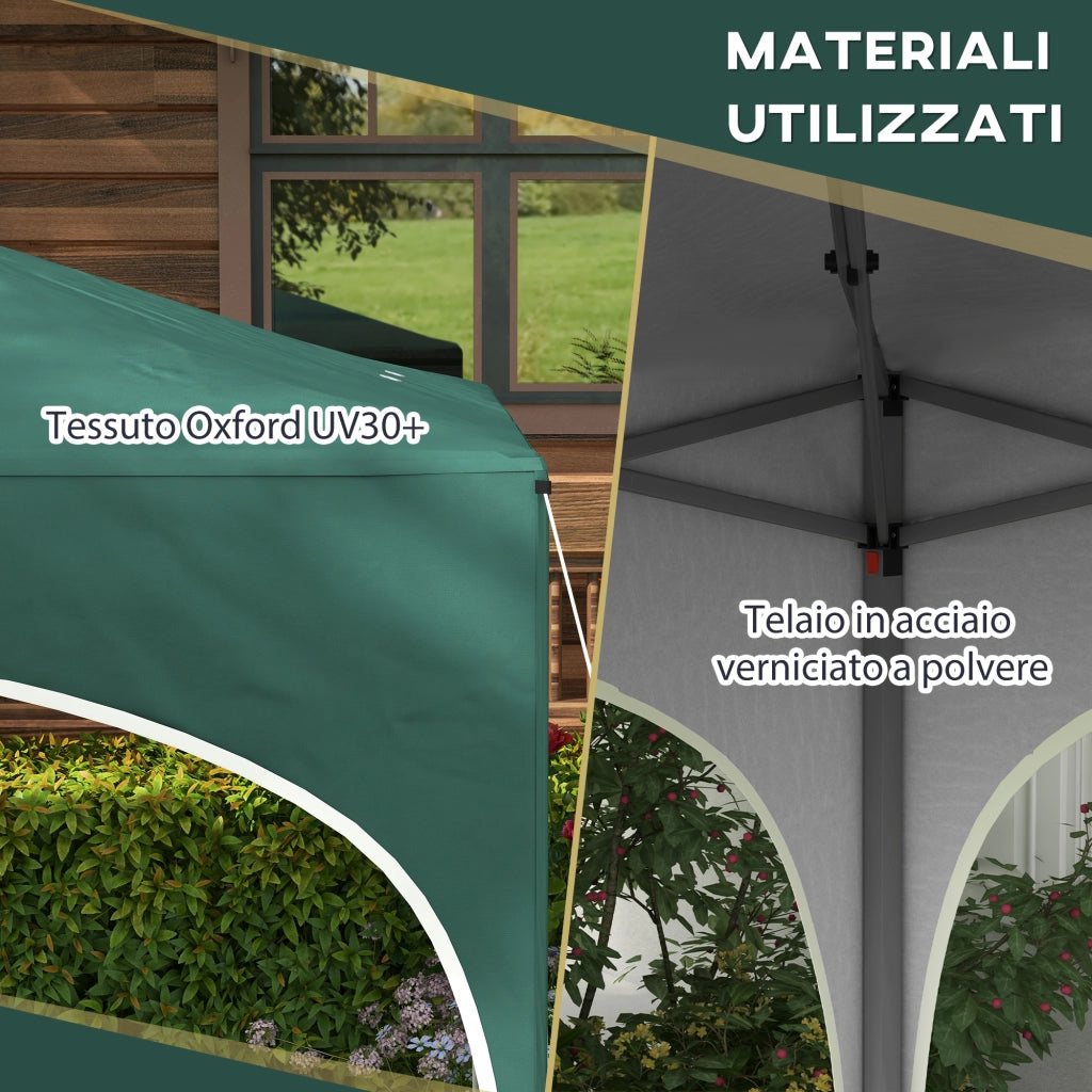 Gazebo da Giardino ¨C zephmum ¨C Metallo Verde