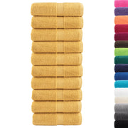 Asciugamani Premium SOLUND 10 pz Oro 30x30 cm 600 g/m² 137277