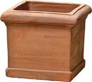 Pianta in Terracotta Quadrata 25 cm – Fatta a Mano – Resistente al Gelido e Duratura per Interni ed Esterni