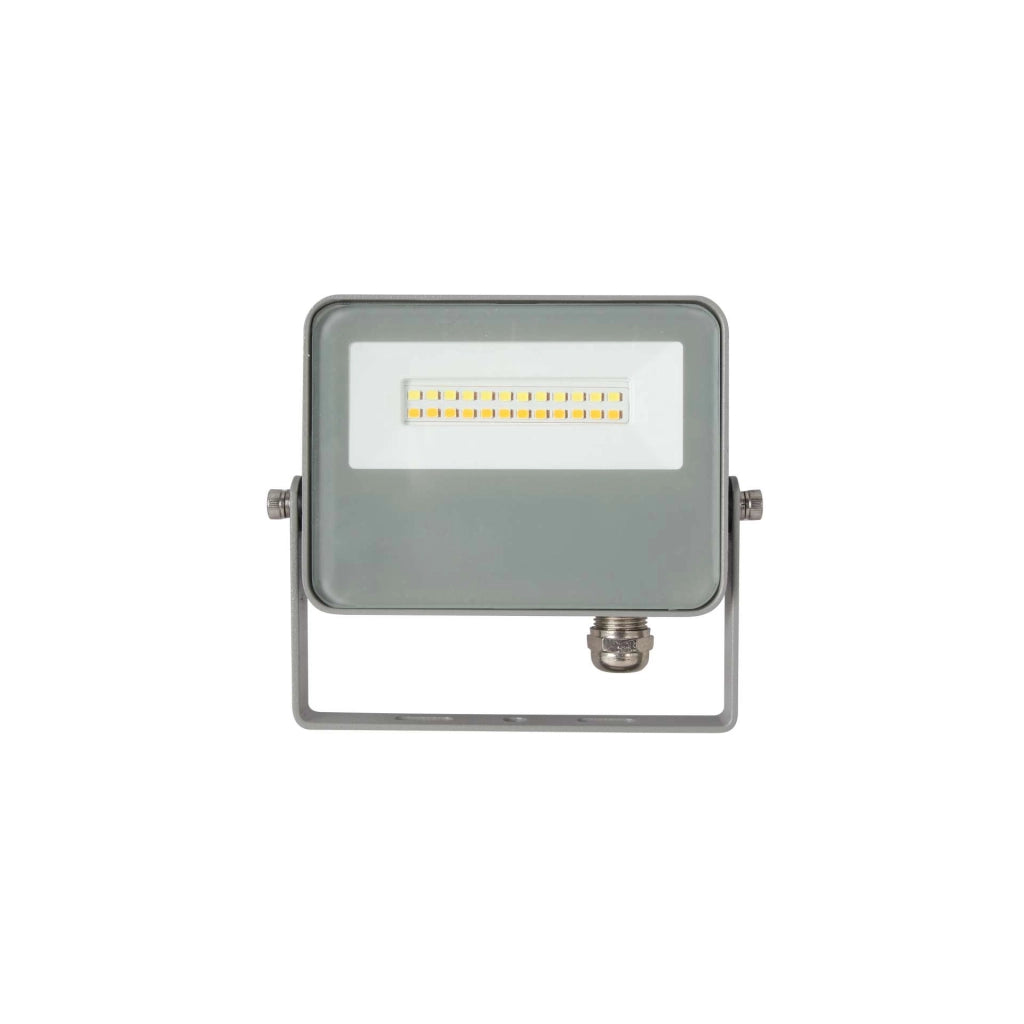 Sky Proiettore LED da Esterno 10W Tecnologia Switch CCT 3000K-4000K-5000K Fascio 115º Finitura Argento Opaco IP65 Design Moderno ed Efficiente