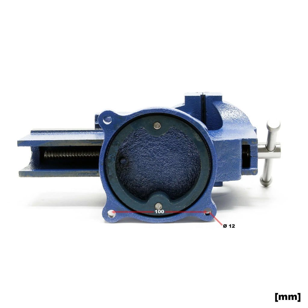 Morsa per impieghi gravosi con ganasce di serraggio da 100 mm rotazione di 360 gradi e incudine da officina 16_0000320