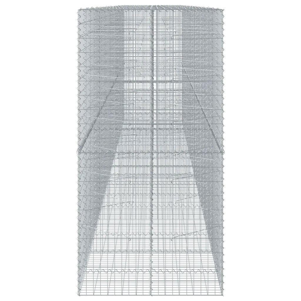 Cesto Gabbione con Copertura 850x100x200 cm in Ferro Zincato 3295240