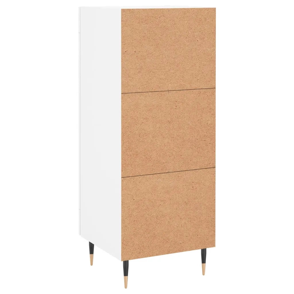 Credenza-Buffet-Armadio da cucina Bianca 34,5x34x90 cm in Legno Multistrato 694109