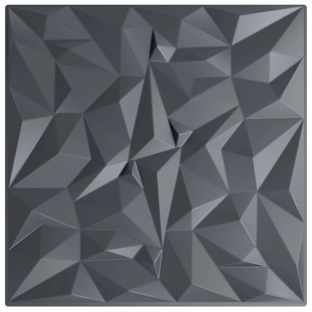 Pannelli da parete 24 pz 50 x 50 cm Grigio ametista Schiuma XPS 42046057