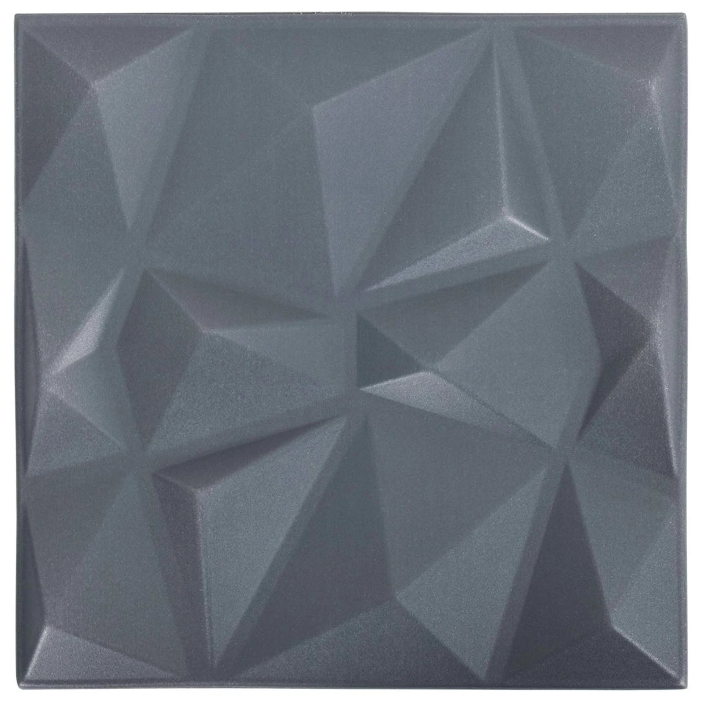 Pannelli da parete 24 pz Grigio Diamante 50 x 50 cm CFW2295679