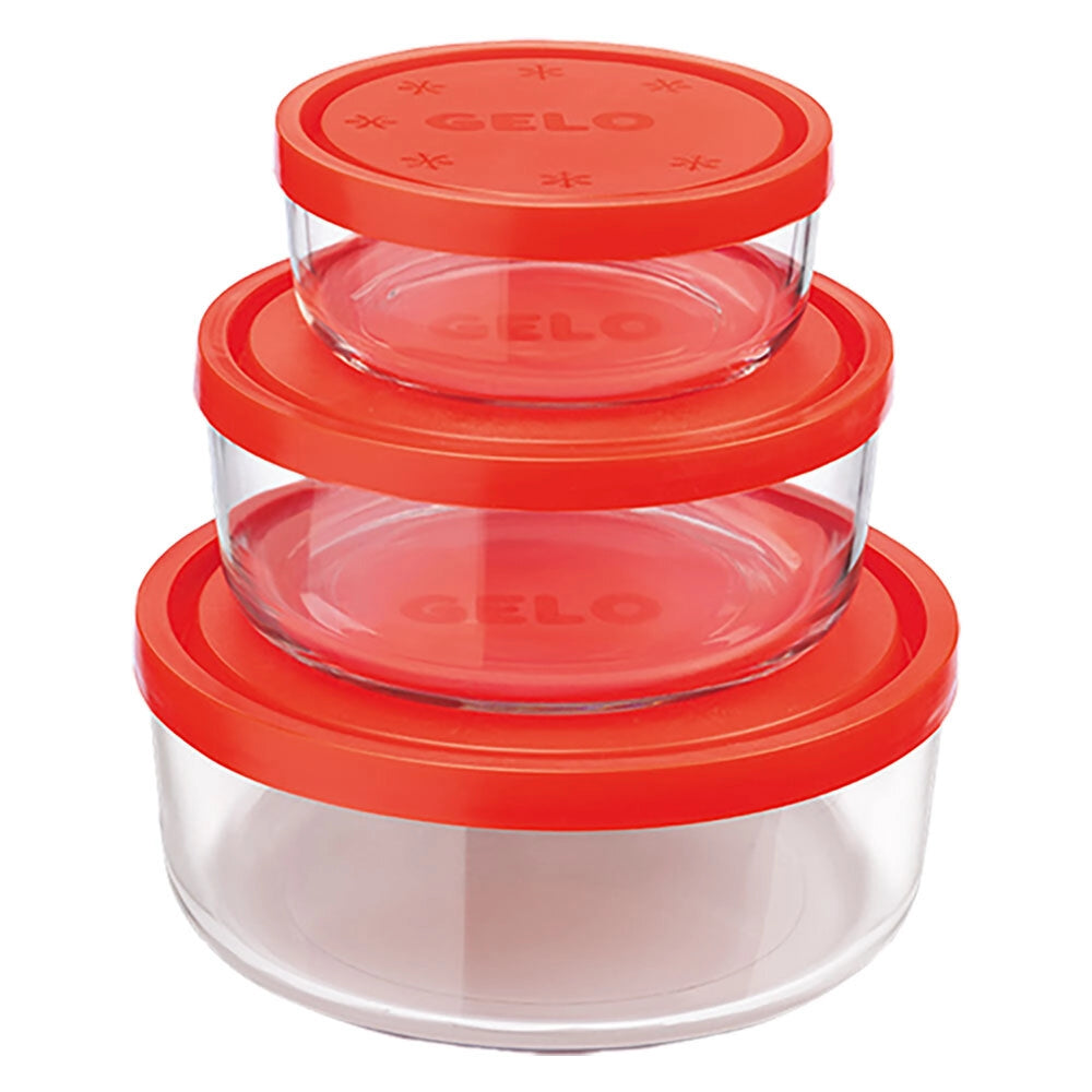CONTENITORE TONDO IN VETRO SET 'GELO BOX'