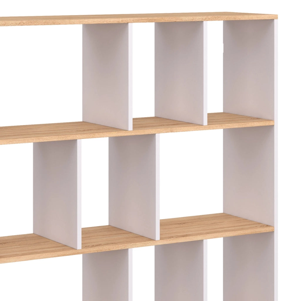 IDMarket - Estantería COLETTE con XX compartimentos efecto madera H.XX cm