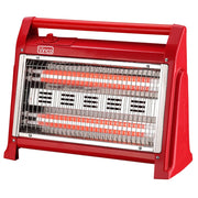 VINCO STUFA ELETTRICA AL QUARZO AD ALTO RENDIMENTO CALORICO 600/1200W VINCO 70157 ROSSA