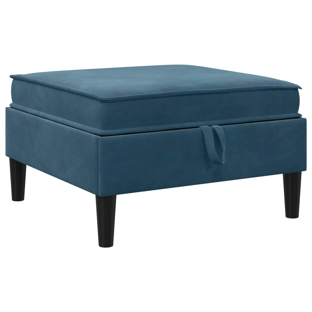 Set di mobili per il soggiorno con cuscino 4 pcs Blu Velluto 3413770