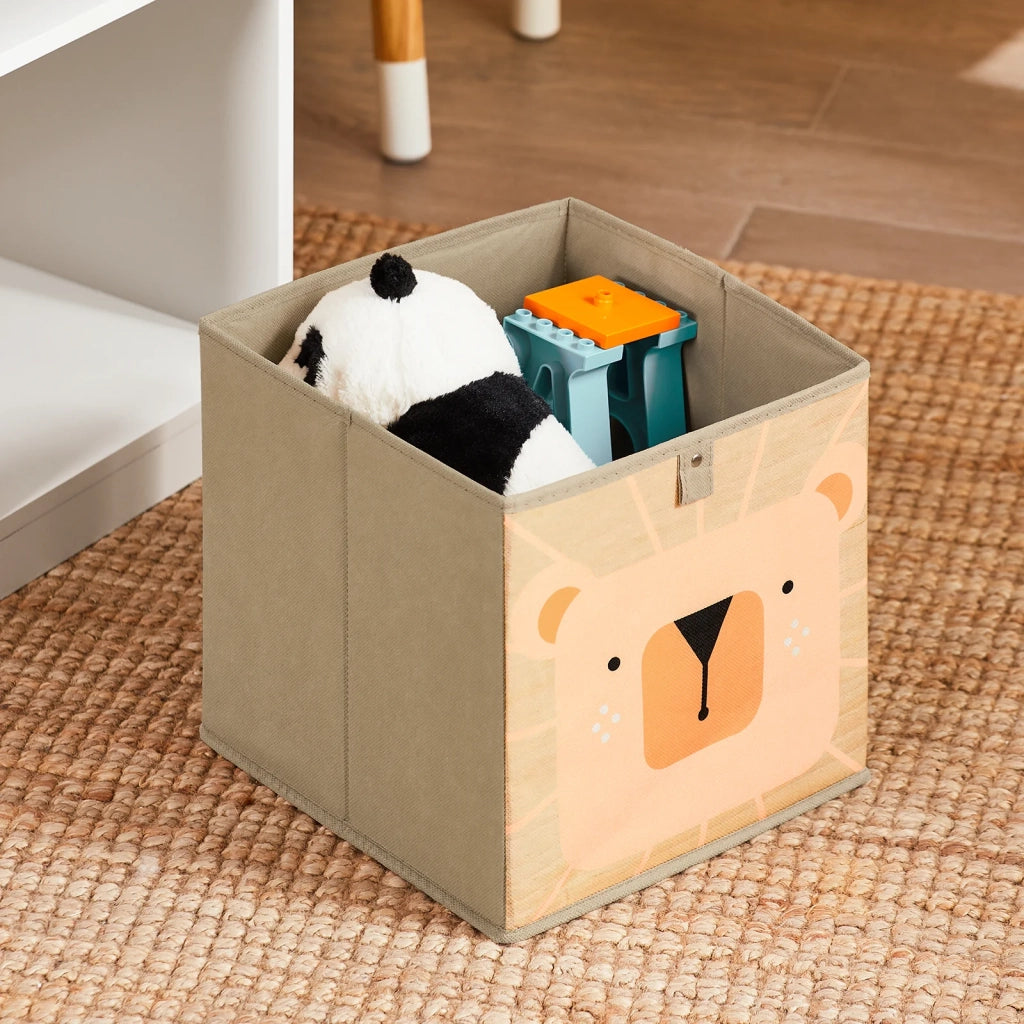 SoBuy Tavolo per bambini con 2 sgabelli Set mobili per bambini Tavolo con spazio di archiviazione Bianco 90x60x53cm KMB113-W