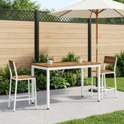 Tavolino da salotto Naturale e Bianco 50 x 100,5 x 45 cm 901284