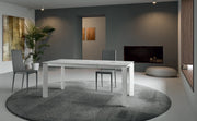 Sedia Cleo Impilabile in Similpelle Imbottita con Struttura in Metallo Grigio Chiaro - Seduta e Schienale Ergonomici - Design Moderno