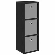 Credenza | Madia | Buffet da pranzo | Armadio da pranzo con cassetto Rovere Nero 30,5 x 27 x 84,5 cm