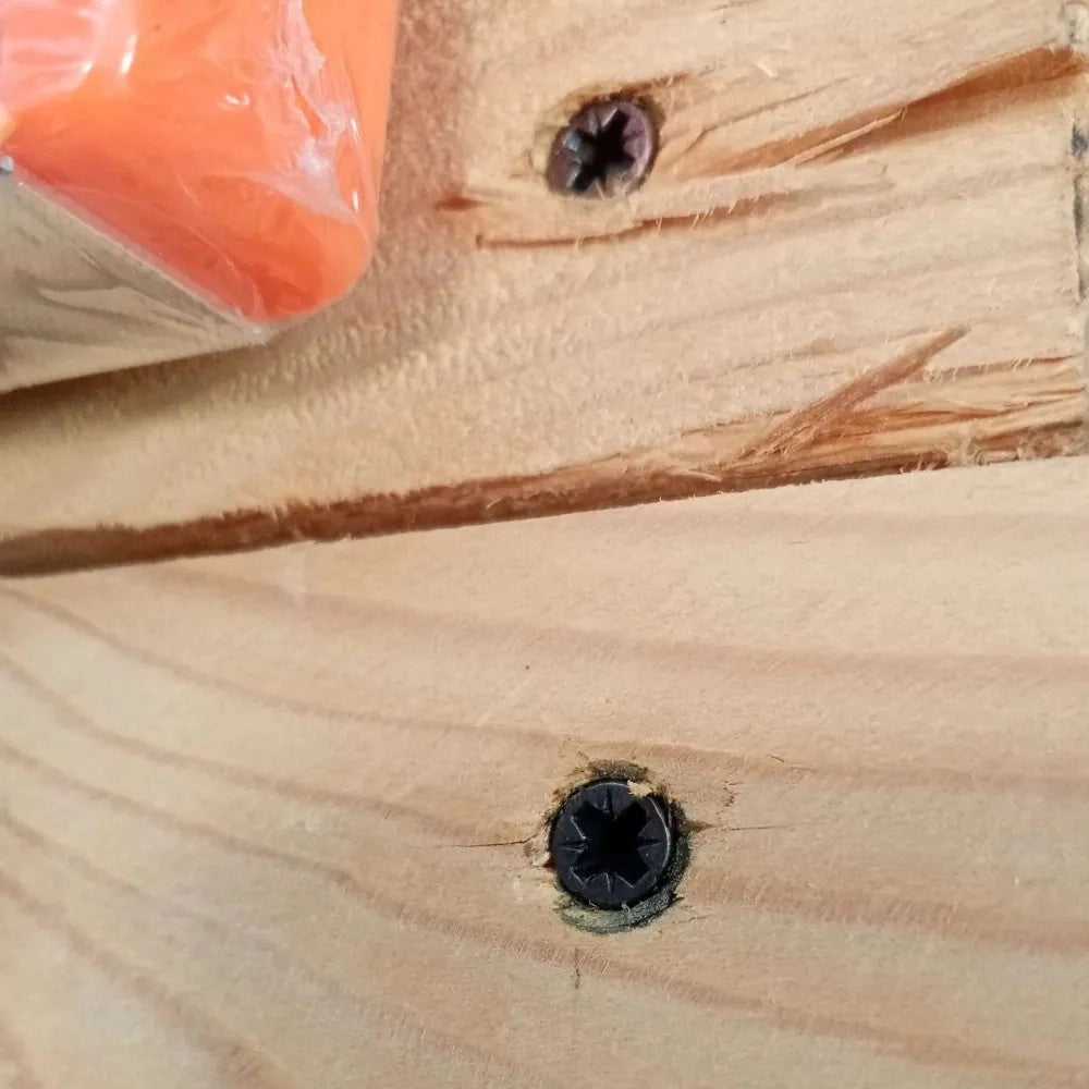 Vite 4,0x80/50mm - 200pz tps testa conica bronzata per legno truciolare parzialmente filettata