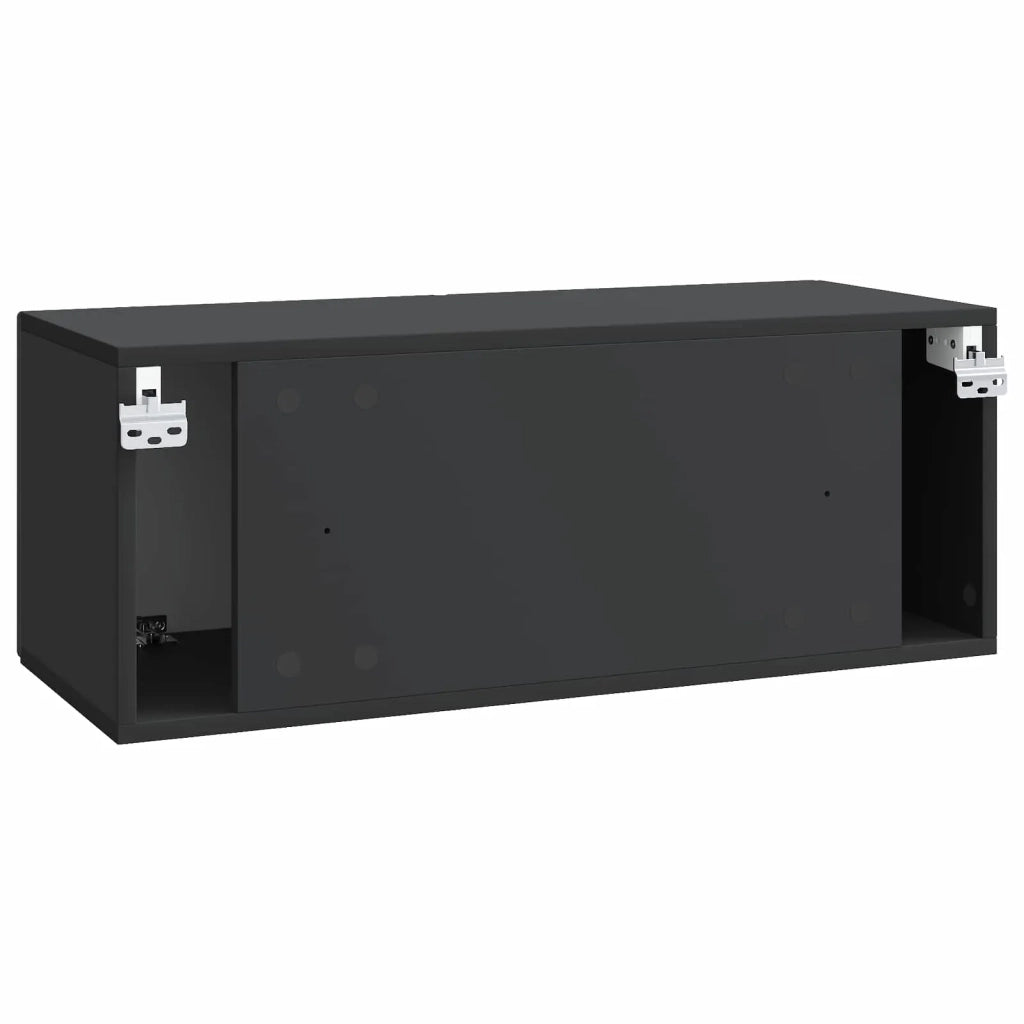 Mobile TV da Muro | Armadietto TV | Mobile Porta TV Nero 78,5 x 31 x 30 cm