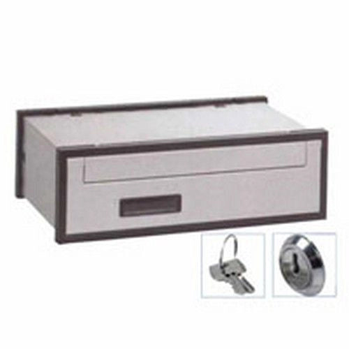 Silmec 30-601.72 Casellario Postale Orizzontale Serie SC6 Corpo Acciaio Zincato Portina Alluminio Silver Funzione Imbucare Frontale Ritirare Posteriore colore Silver