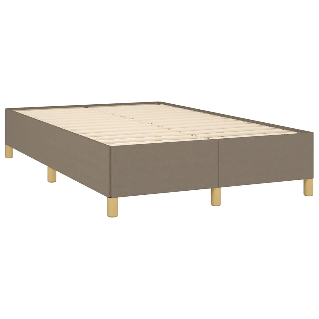 Letto a Molle con Materasso e LED Tortora 120x190 cm in Tessuto 3270278