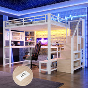 letto a castello mdf metallo bianco 140 x 200 cm