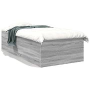 Letto singolo | Letto per adulti | Giroletto Grigio Sonoma 75x190 cm in Legno Multistrato