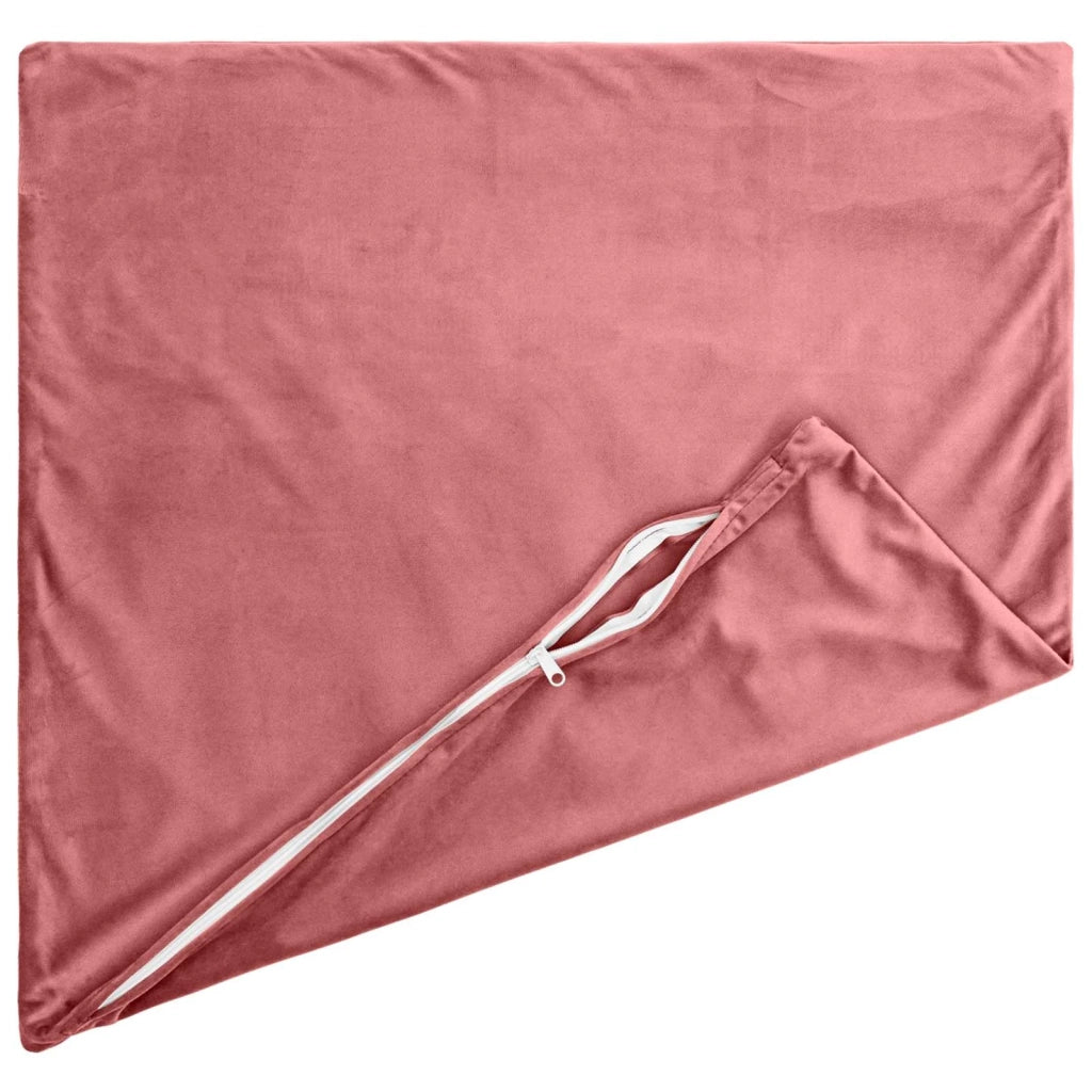 Federa 6 pcs HEERLEN Rosa 55 x 55 cm Velluto 912234