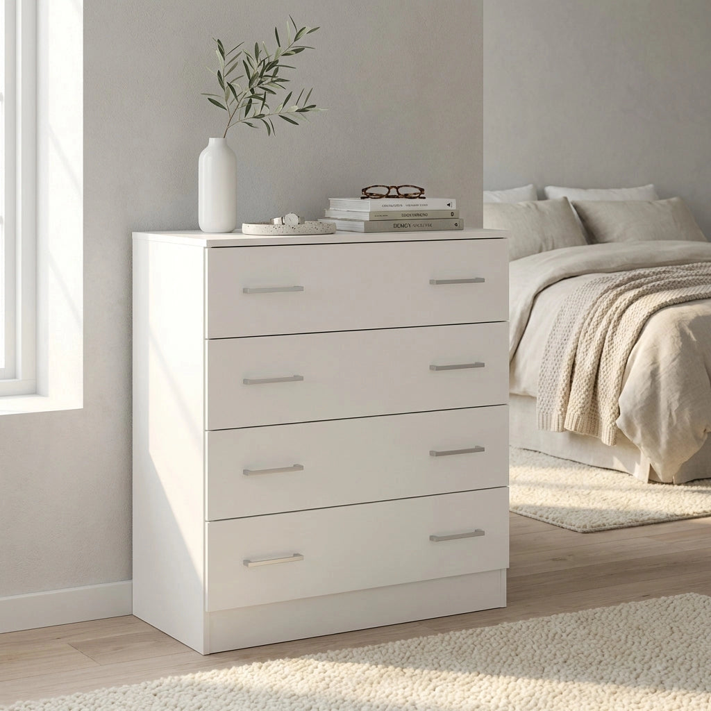 Cassettiera con 5 cassetti in Legno Composito cm 80x45x111 - VANCE
