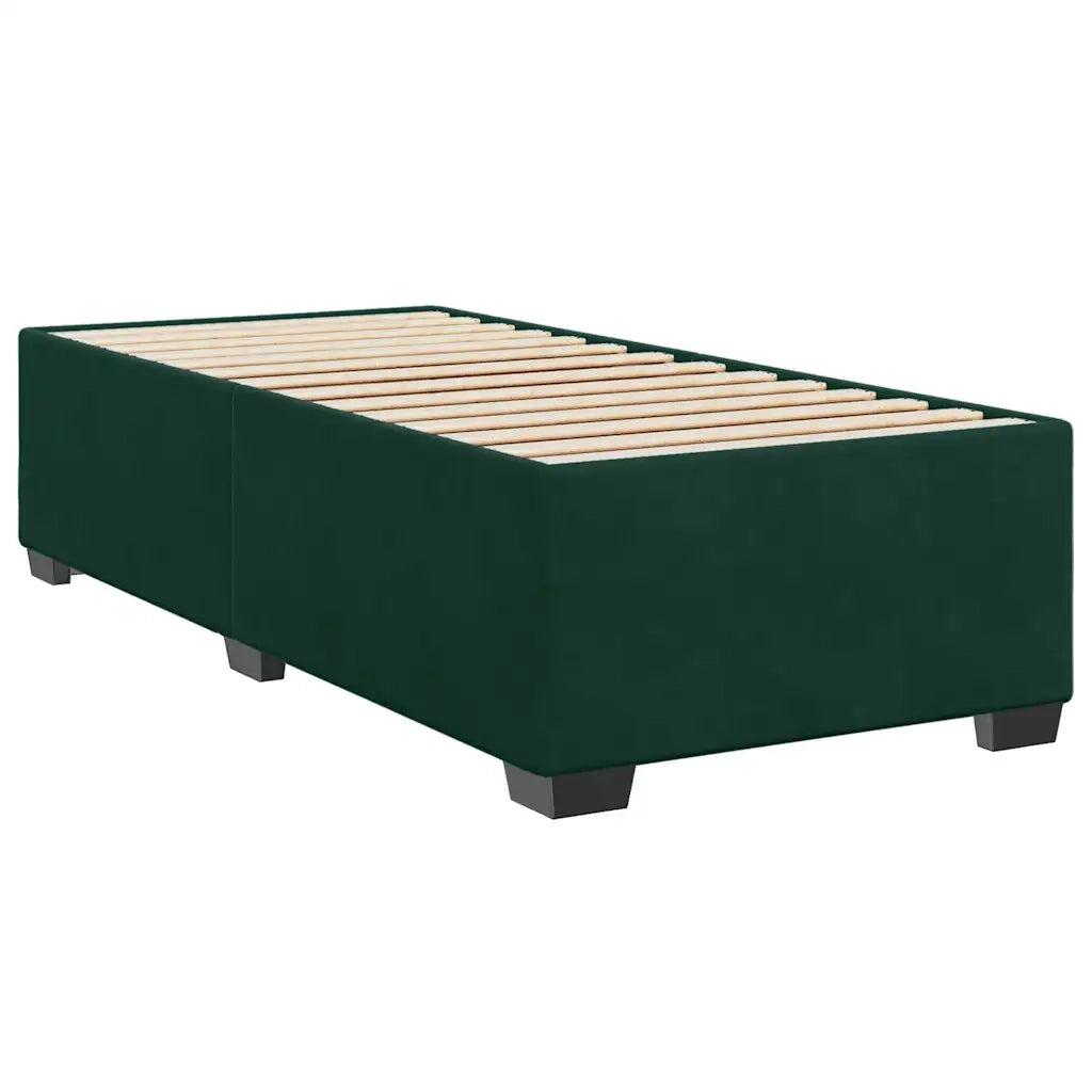 Giroletto senza Materasso Verde Scuro 100x200 cm in Velluto 3284616
