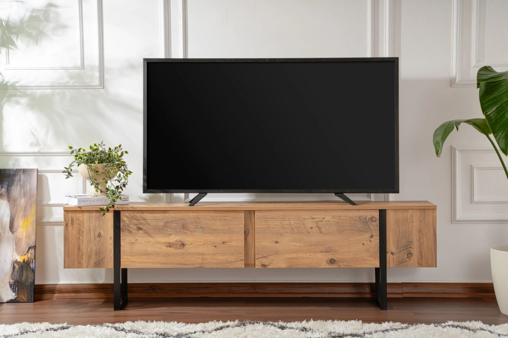 Mobile TV in legno "Serenity" 180 x 30 x 50 cm - Pino Atlantico