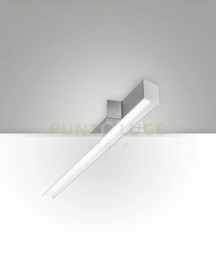 TURNER INCASSO A RASO ALLUMINIO 29W 4000K 3570LM PRISMATIC IP40 100CM