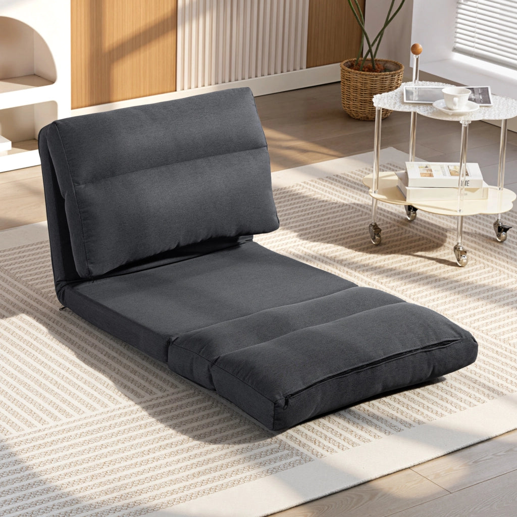 Letto a sacco reclinabile pieghevole ¨C Minimal ¨C grigio scuro 70x72x56 cm